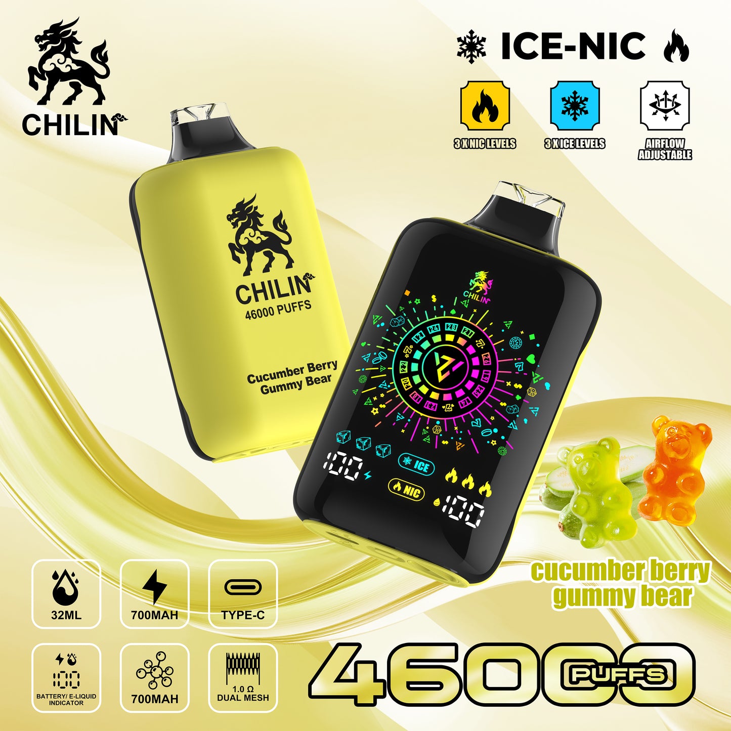 cucumber berry gummy bear
